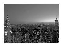 Midtown Manhattan and Williamsburg Bridge-Richard Berenholtz-Art Print