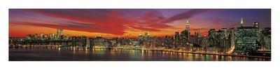 Midtown Manhattan at night-Richard Berenholtz-Art Print