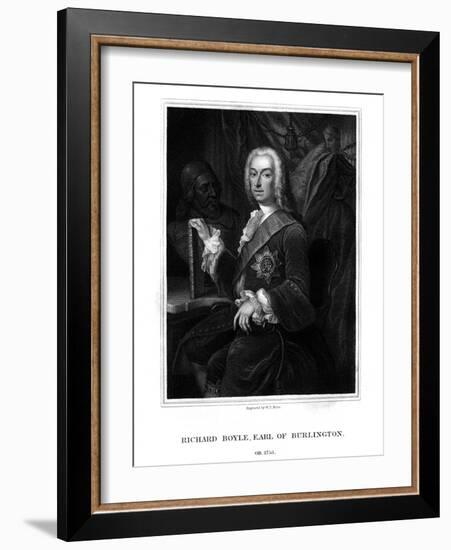 Richard Boyle, 3rd Earl of Burlington, English Patron of the Arts-WT Mote-Framed Giclee Print