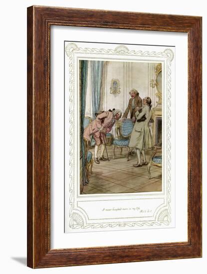 Richard Brinsley Sheridan's play-Hugh Thomson-Framed Giclee Print