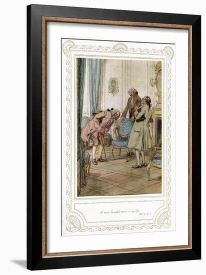 Richard Brinsley Sheridan's play-Hugh Thomson-Framed Giclee Print