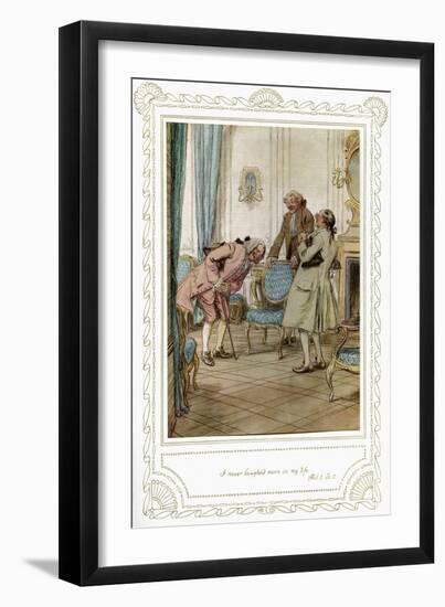 Richard Brinsley Sheridan's play-Hugh Thomson-Framed Giclee Print