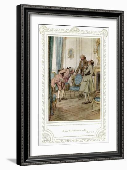 Richard Brinsley Sheridan's play-Hugh Thomson-Framed Giclee Print