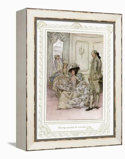 Richard Brinsley Sheridan's play-Hugh Thomson-Framed Premier Image Canvas