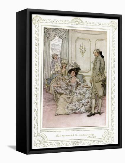 Richard Brinsley Sheridan's play-Hugh Thomson-Framed Premier Image Canvas