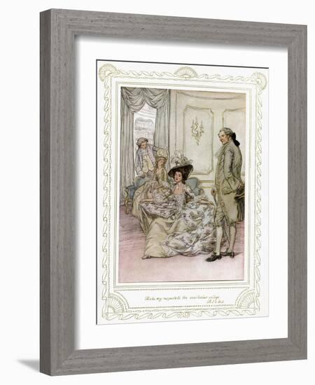 Richard Brinsley Sheridan's play-Hugh Thomson-Framed Giclee Print