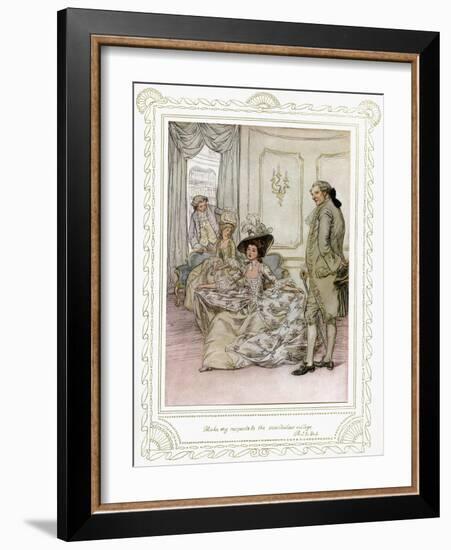 Richard Brinsley Sheridan's play-Hugh Thomson-Framed Giclee Print