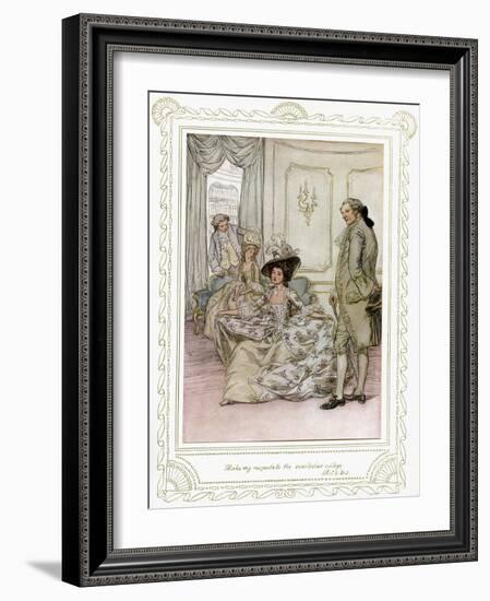 Richard Brinsley Sheridan's play-Hugh Thomson-Framed Giclee Print