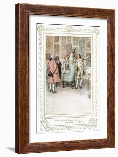 Richard Brinsley Sheridan's play-Hugh Thomson-Framed Giclee Print