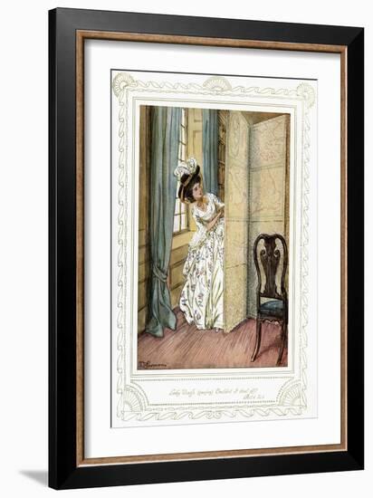 Richard Brinsley Sheridan's play-Hugh Thomson-Framed Giclee Print