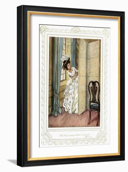 Richard Brinsley Sheridan's play-Hugh Thomson-Framed Giclee Print