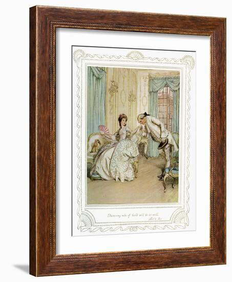 Richard Brinsley Sheridan's play-Hugh Thomson-Framed Giclee Print