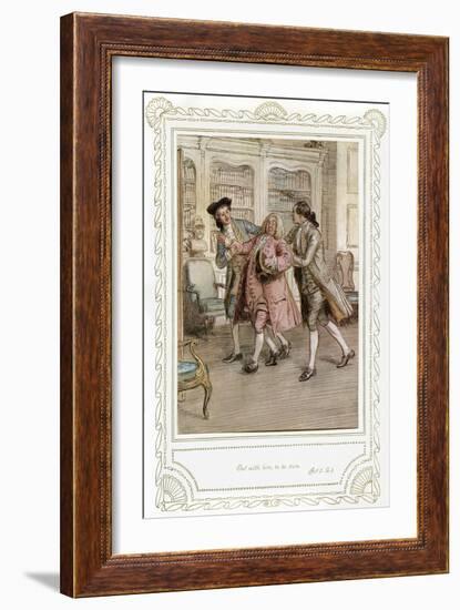 Richard Brinsley Sheridan's play-Hugh Thomson-Framed Giclee Print