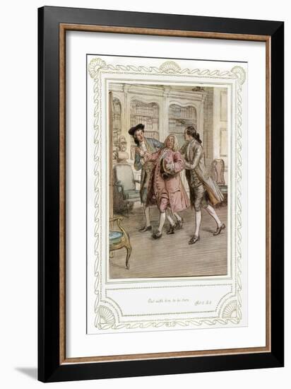 Richard Brinsley Sheridan's play-Hugh Thomson-Framed Giclee Print