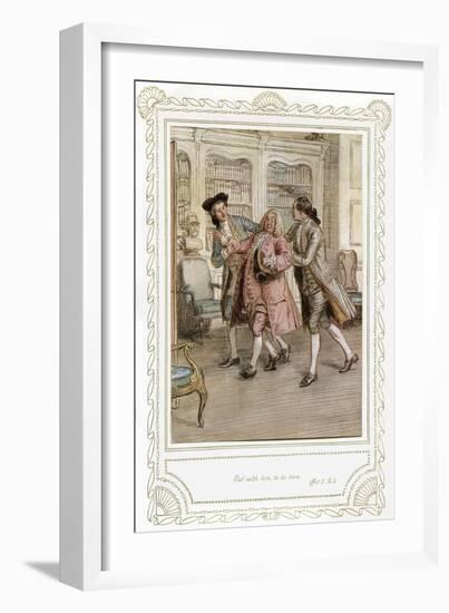 Richard Brinsley Sheridan's play-Hugh Thomson-Framed Giclee Print