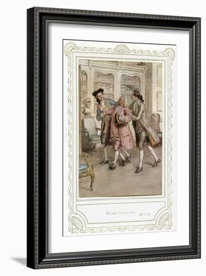 Richard Brinsley Sheridan's play-Hugh Thomson-Framed Giclee Print