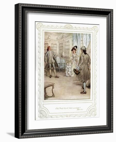 Richard Brinsley Sheridan's play-Hugh Thomson-Framed Giclee Print