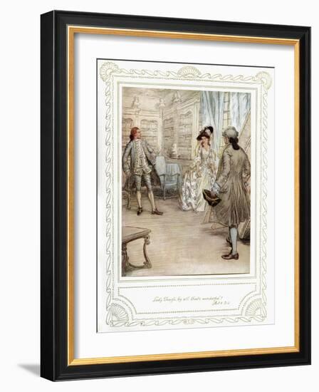 Richard Brinsley Sheridan's play-Hugh Thomson-Framed Giclee Print