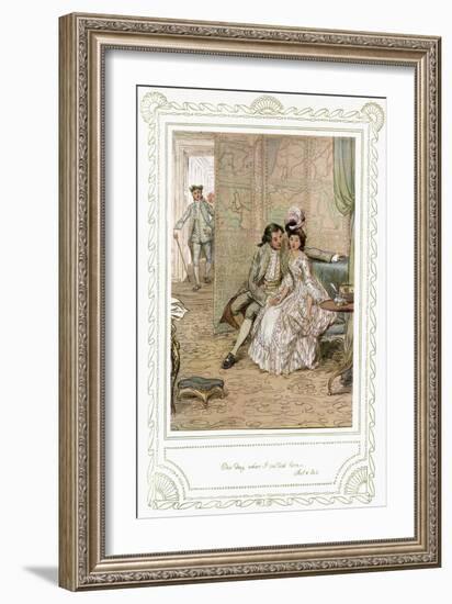 Richard Brinsley Sheridan's play-Hugh Thomson-Framed Giclee Print