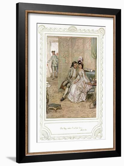 Richard Brinsley Sheridan's play-Hugh Thomson-Framed Giclee Print