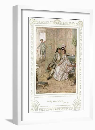 Richard Brinsley Sheridan's play-Hugh Thomson-Framed Giclee Print