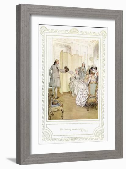 Richard Brinsley Sheridan's play-Hugh Thomson-Framed Giclee Print