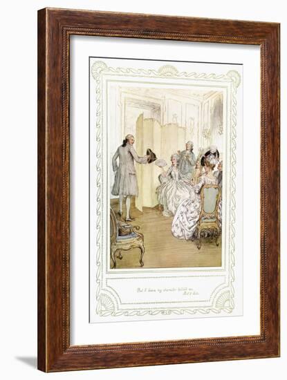 Richard Brinsley Sheridan's play-Hugh Thomson-Framed Giclee Print