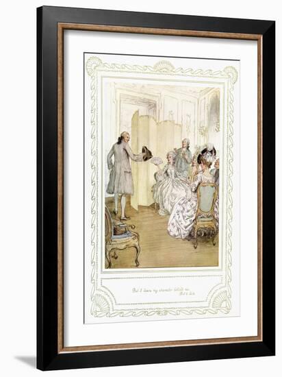 Richard Brinsley Sheridan's play-Hugh Thomson-Framed Giclee Print