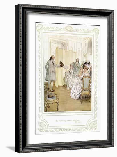 Richard Brinsley Sheridan's play-Hugh Thomson-Framed Giclee Print