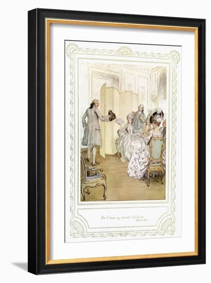 Richard Brinsley Sheridan's play-Hugh Thomson-Framed Giclee Print