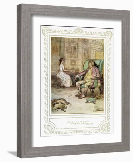 Richard Brinsley Sheridan's play-Hugh Thomson-Framed Giclee Print