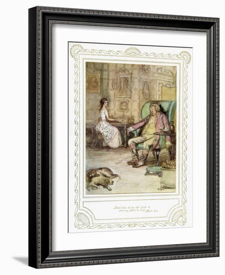 Richard Brinsley Sheridan's play-Hugh Thomson-Framed Giclee Print