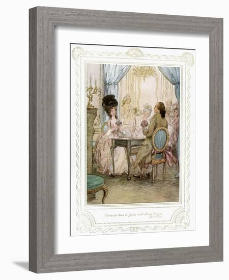 Richard Brinsley Sheridan's play-Hugh Thomson-Framed Giclee Print