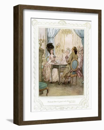 Richard Brinsley Sheridan's play-Hugh Thomson-Framed Giclee Print