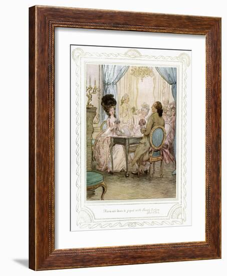 Richard Brinsley Sheridan's play-Hugh Thomson-Framed Giclee Print