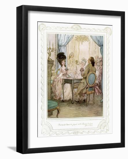 Richard Brinsley Sheridan's play-Hugh Thomson-Framed Giclee Print