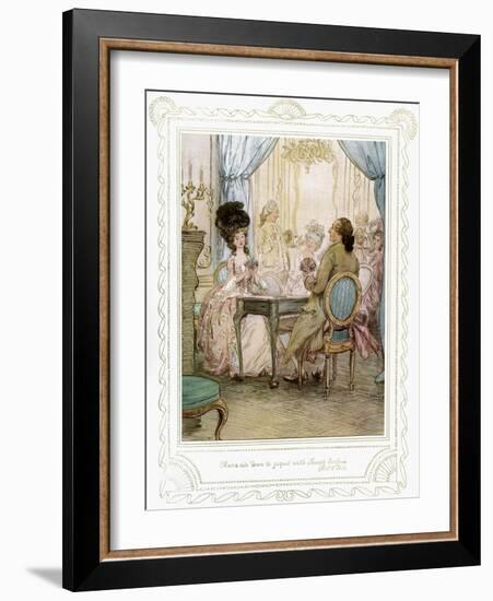 Richard Brinsley Sheridan's play-Hugh Thomson-Framed Giclee Print