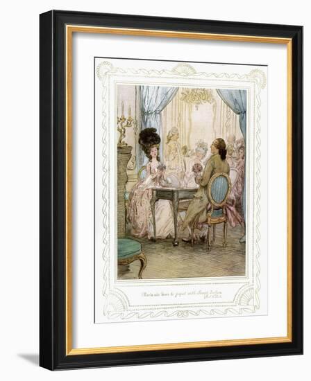 Richard Brinsley Sheridan's play-Hugh Thomson-Framed Giclee Print