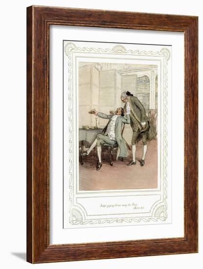 Richard Brinsley Sheridan's play-Hugh Thomson-Framed Giclee Print