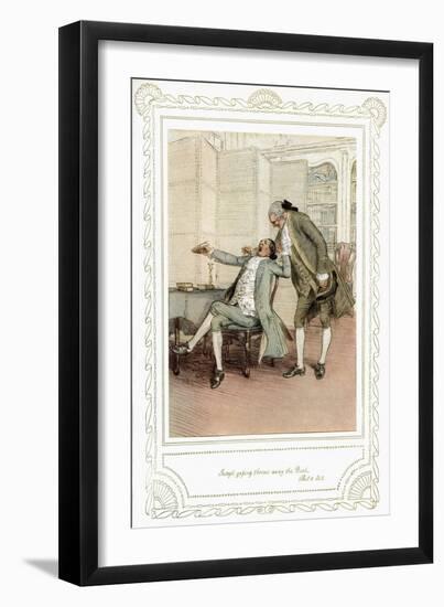 Richard Brinsley Sheridan's play-Hugh Thomson-Framed Giclee Print