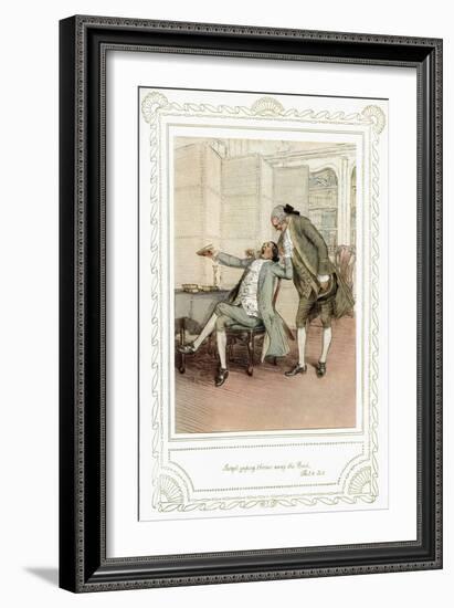 Richard Brinsley Sheridan's play-Hugh Thomson-Framed Giclee Print