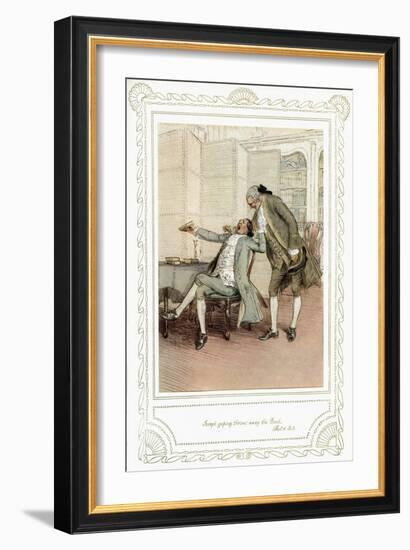 Richard Brinsley Sheridan's play-Hugh Thomson-Framed Giclee Print