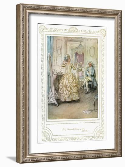 Richard Brinsley Sheridan's 'The School for Scandal'-Hugh Thomson-Framed Giclee Print