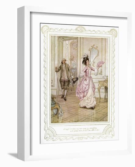 Richard Brinsley Sheridan's 'The School for Scandal'-Hugh Thomson-Framed Giclee Print