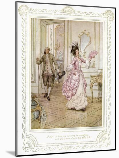 Richard Brinsley Sheridan's 'The School for Scandal'-Hugh Thomson-Mounted Giclee Print