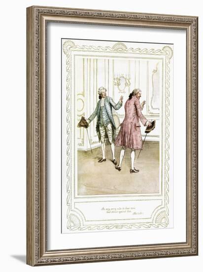 Richard Brinsley Sheridan's 'The School for Scandal'-Hugh Thomson-Framed Giclee Print