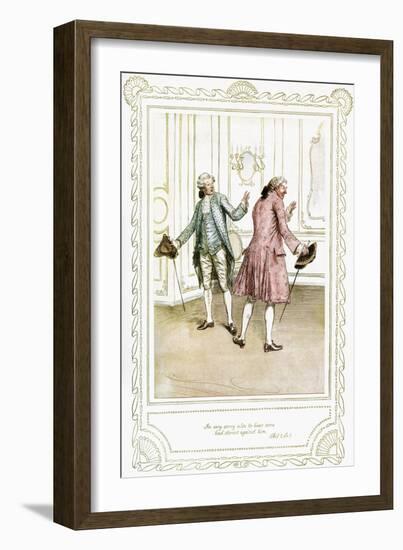 Richard Brinsley Sheridan's 'The School for Scandal'-Hugh Thomson-Framed Giclee Print