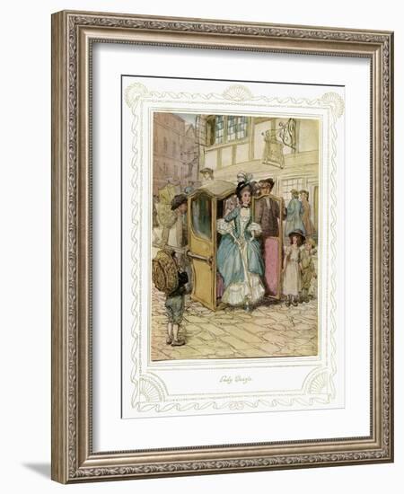 Richard Brinsley Sheridan's 'The School for Scandal'-Hugh Thomson-Framed Giclee Print