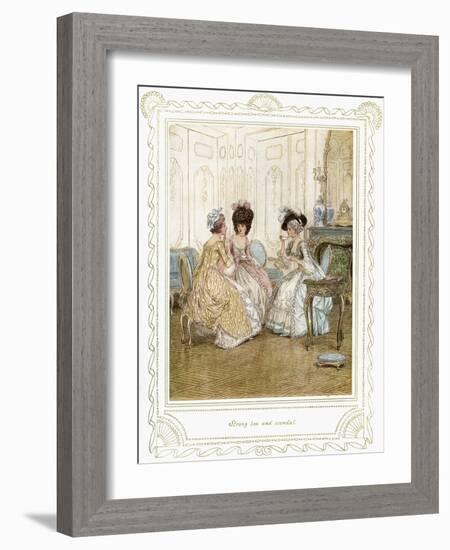 Richard Brinsley Sheridan's 'The School for Scandal'-Hugh Thomson-Framed Giclee Print