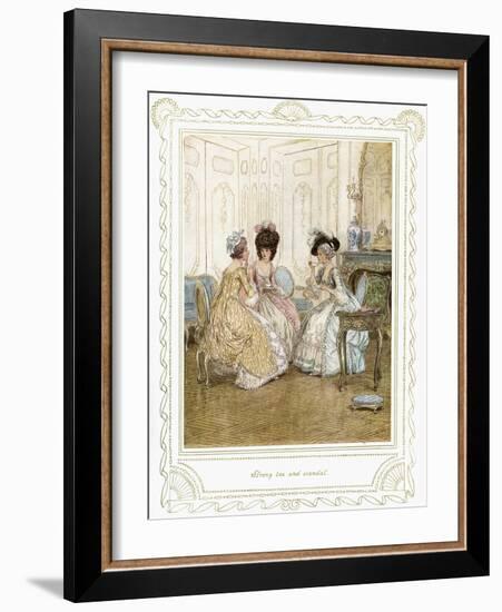 Richard Brinsley Sheridan's 'The School for Scandal'-Hugh Thomson-Framed Giclee Print